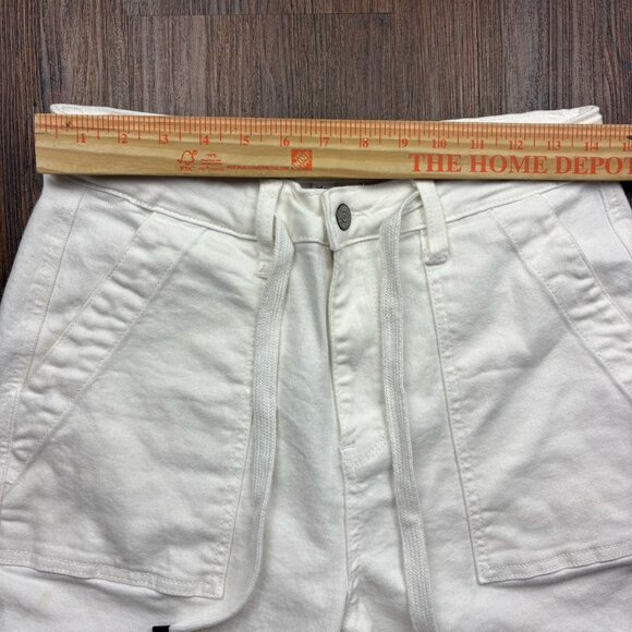 Judy Blue Drawstring Tapered Jeans White Women’s 7/28 - Picture 7 of 10
